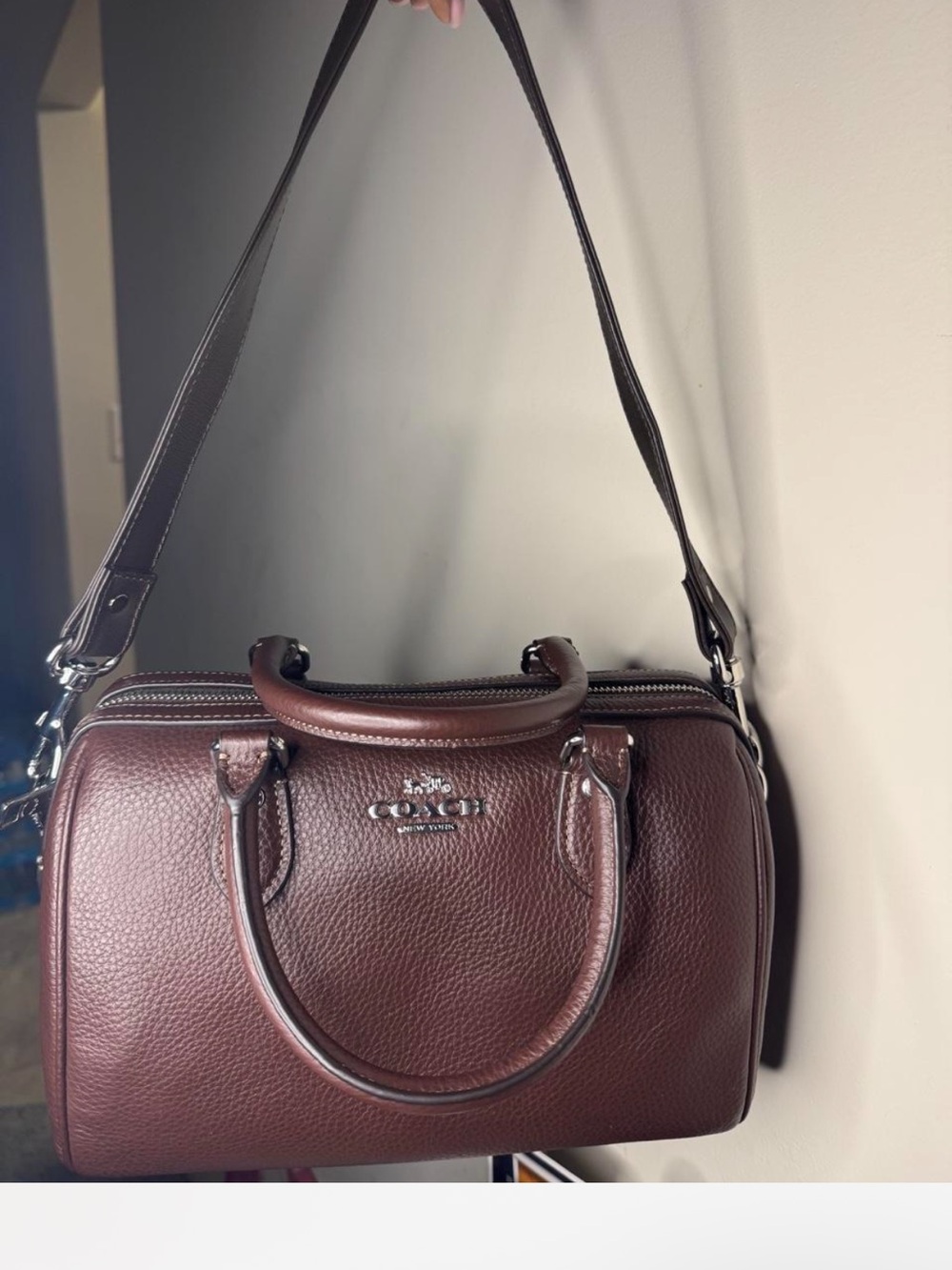 Coach Maple Brown Medium Rowan Bag